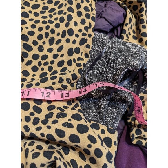 Gibson Latimer Women's Leopard Long Sleeve Fit & Flare Dress Size 4 - Picture 10 of 11